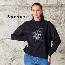 【L～４L/セットアップ対応】ハニカムダンボールプルオーバーカットソー