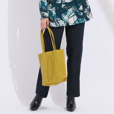 【L～4L】デニムプリント裏起毛パンツ