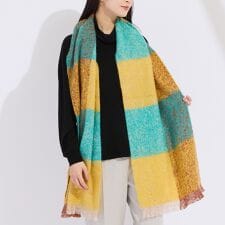 フランス製チェックストール