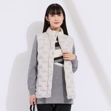 【L～4L】ナイロンタフタダウンベスト