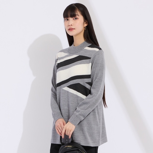 L～4L】クロスボーダーニット | リリアンビューティ(Liliane Burty