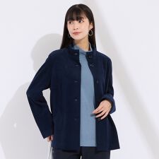 【M～4L】吸湿発熱スタンドカラーコート