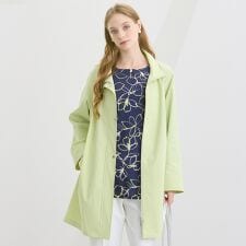 【M～4L】はっ水スタンドカラーコート