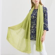 イタリア製　大判無地ストール