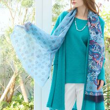 イタリア製　ペイズリープリントストール