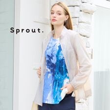 【Sprout./M～4L】はっ水ナイロンライトジャケット