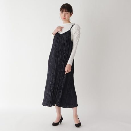 サテンプリーツキャミワンピース イッツデモ Its Demo ファッション通販 マルイウェブチャネル