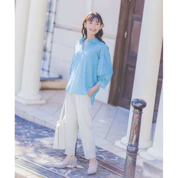 大人の抜け感／体のラインカバー】スキッパーブラウス | イッツデモ