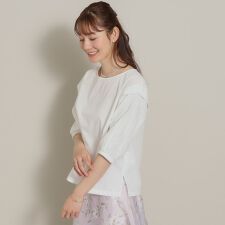 袖レースブラウス