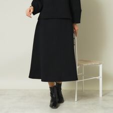 【セットアップ可／ウエストゴム／手洗い可】ふくれジャカードスカート