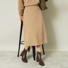 【セットアップ可／ウエストゴム／手洗い可】ふくれジャカードスカート