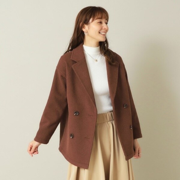 マシュマロボア素材切替Pコート | ザ ショップ ティーケー(THE SHOP