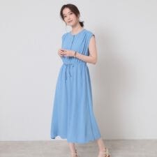 【接触冷感／吸水速乾／洗濯機OK】イージーケアドロストワンピース＜ラク服シリーズ＞