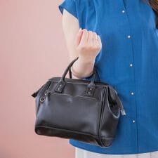 ＜anello＞合皮口金2WAYショルダー