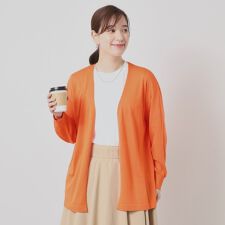 【UVケア／接触冷感／毛玉防止／手洗い可】着流しニットカーディガン