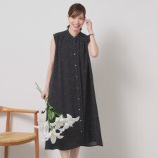 イッツデモ(ITS'DEMO)の【接触冷感／手洗い可】前開きワンピース