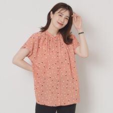 【手洗い可】キカドットブラウス