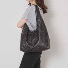 【A4対応】ヴィンテージ合皮ラウンドトート