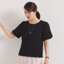 【手洗い可】ふくれジャカードプルオーバー