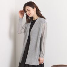 【手洗い可】ラメ着流しカーディガン