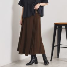 【手洗い可／ウエストゴム】サイドプリーツパンツ