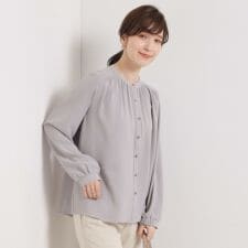 【手洗い可】前開きブラウス