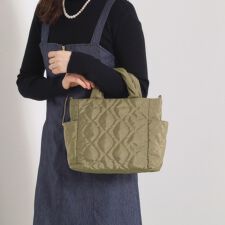 【7ポケット】キルト2WAYトート