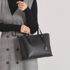 軽量合皮2WAYトート