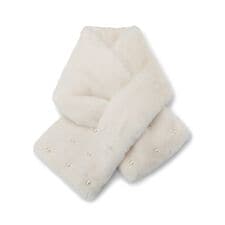 イッツデモ(ITS'DEMO)のランダムパール調フェイクファーマフラー