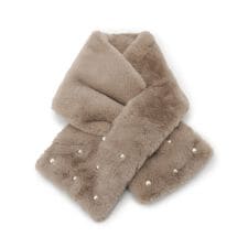 イッツデモ(ITS'DEMO)のランダムパール調フェイクファーマフラー