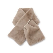 イッツデモ(ITS'DEMO)の連パール調フェイクファーマフラー