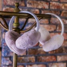 イッツデモ(ITS'DEMO)の【折りたたみ可】ツイード風イヤーマフ