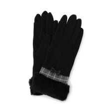 イッツデモ(ITS'DEMO)の【手洗い可】リボン付フェイクファーカフスグローブ