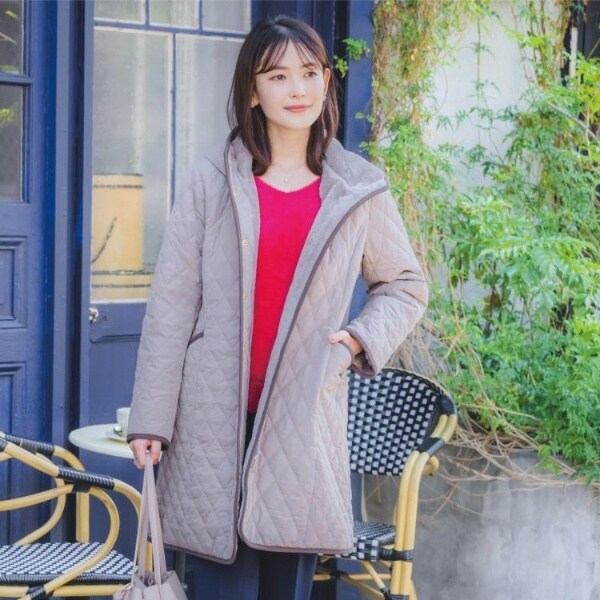 DANTON × Ray BEAMS ／ 別注 モッサ ノーカラー ダウン