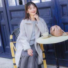 イッツデモ(ITS'DEMO)の裏リブ衿付きコート