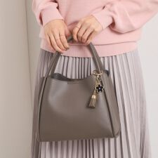 【2WAY】チャーム付きミニトート