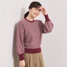 【手洗い可】柄編みニット