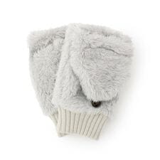 【手洗い可】ボアフード付きミトン