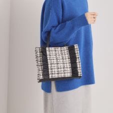 イッツデモ(ITS'DEMO)のフリルツイードミニトート