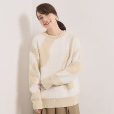 【手洗い可】モール×シャギーニット