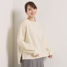 【洗濯機OK】ラメ裏毛プルオーバー