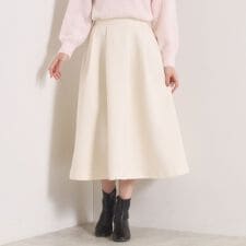 【手洗い可／ウエストゴム】千鳥ジャカードスカート