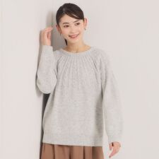 【手洗い可】求心柄ニット