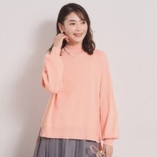 【手洗い可／8色展開】カラフルハイネックニット