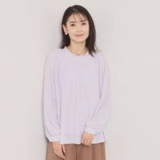 【入卒／手洗い可】プリーツブラウス