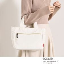 ＜PEANUTS＞裏地総柄2WAYトート