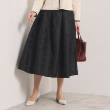 【入卒／手洗い可】ジャカードタックスカート