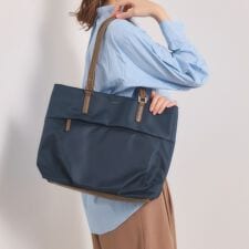 【収納アドバイザー監修】合皮コンビA4トート