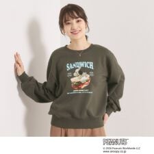＜PEANUTS＞裏毛プルオーバー