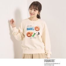 ＜PEANUTS＞裏毛プルオーバー